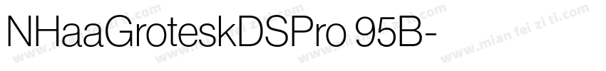 NHaaGroteskDSPro 95B字体转换